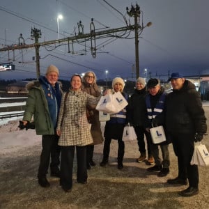 Lina Nordquist med Sigtuna- och Väsby vid Märsta station