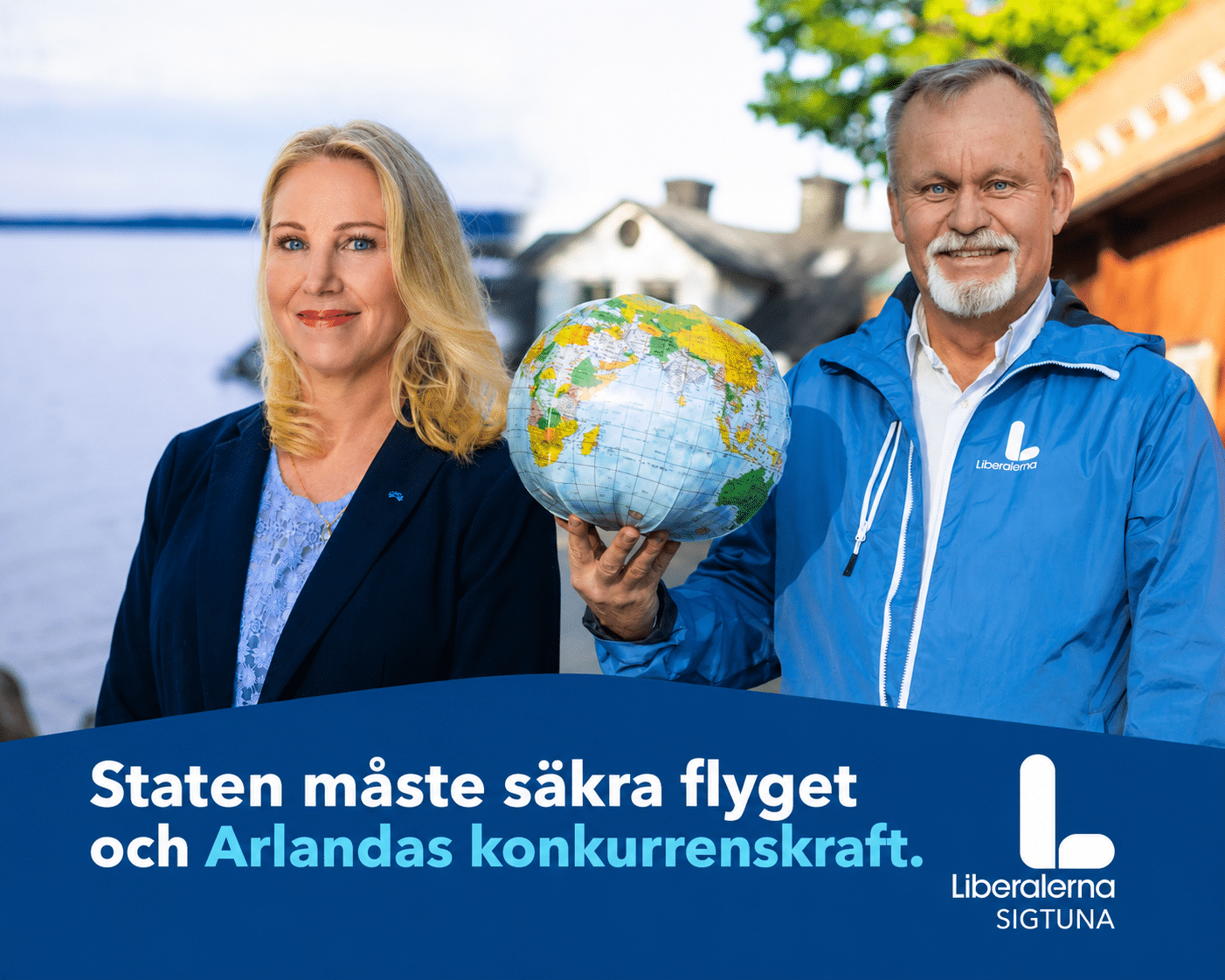 Arlanda flygplats i Sigtuna, en viktig knutpunkt för svensk luftfart, logistik och nationell beredskap.